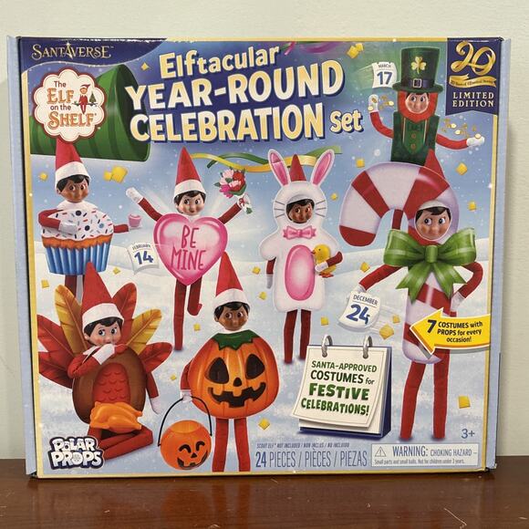 The Elf on the Shelf Other - Elf on the Shelf Polar Props Elftacular Year-Round Celebration Set - NEW 2025